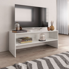 vidaXL Magasfényű fehér forgácslap TV-szekrény 100 x 40 x 40 cm bútor