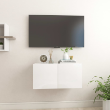 vidaXL magasfényű fehér függő TV-szekrény 60 x 30 x 30 cm bútor