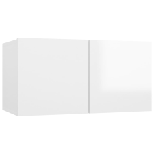vidaXL magasfényű fehér függő TV-szekrény 60 x 30 x 30 cm (804526) bútor