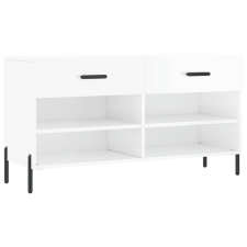 vidaXL magasfényű fehér műfa cipőpolc 102x35x55 cm (829750) bútor