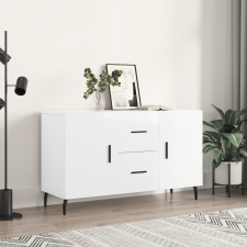 vidaXL magasfényű fehér műfa tálalószekrény 100 x 36 x 60 cm bútor