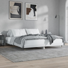 vidaXL magasfényű fehér szerelt fa ágykeret 120 x 200 cm ágy és ágykellék