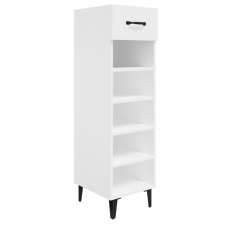 vidaXL magasfényű fehér szerelt fa cipőszekrény 30x35x105 cm (812813) bútor