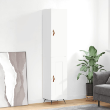 vidaXL magasfényű fehér szerelt fa magasszekrény 34,5 x 34 x 180 cm bútor