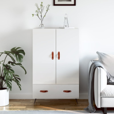 vidaXL magasfényű fehér szerelt fa magasszekrény 69,5 x 31 x 115 cm bútor