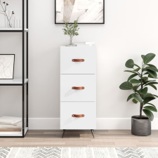 vidaXL magasfényű fehér szerelt fa tálalószekrény 34,5 x 34 x 90 cm bútor