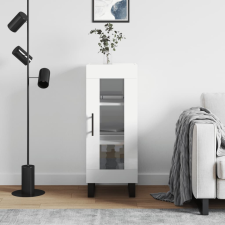 vidaXL magasfényű fehér szerelt fa tálalószekrény 34,5 x 34 x 90 cm bútor