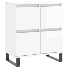 vidaXL magasfényű fehér szerelt fa tálalószekrény 60 x 35 x 70 cm (831222) bútor