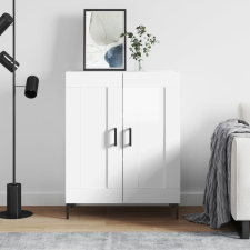 vidaXL magasfényű fehér szerelt fa tálalószekrény 69,5 x 34 x 90 cm bútor