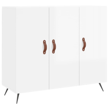 vidaXL magasfényű fehér szerelt fa tálalószekrény 90 x 34 x 80 cm (828078) bútor