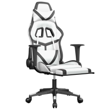 vidaXL masszázs funkciós Gamer szék #fehér-fekete forgószék