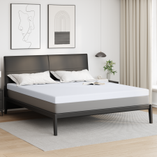 vidaXL Matracpárnák Fehér 200 x 200 cm 100% poliészter jacquard szövet lakástextília