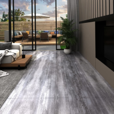 vidaXL matt fa-szürke 2 mm-es öntapadó PVC padlóburkolat 5,02 m² beton- és padlóbevonat