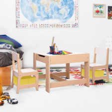 vidaXL MDF gyerekasztal két székkel gyermekbútor