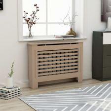 vidaXL MDF radiátorburkolat 112 x 19 x 81 cm hűtés, fűtés szerelvény