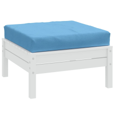 vidaXL Melange kék szövet raklappárna 60 x 60 x 10 cm lakástextília