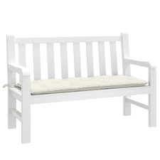 vidaXL Melange krémszínű szövet kerti padpárna 120x50x7 cm lakástextília