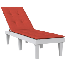 vidaXL Melange piros szövet nyugágypárna (75+105) x 50 x 3 cm lakástextília