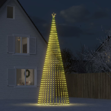 vidaXL Meleg fehér karácsonyfa fénykúp 1544 LED 500 cm műfenyő
