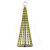 vidaXL meleg fehér karácsonyfa fénykúp 275 LED 180 cm (358064)
