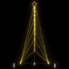 vidaXL meleg fehér karácsonyfa fénykúp 615 LED-del 404,5 cm műfenyő