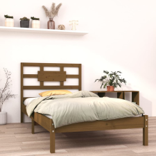 vidaXL mézbarna tömör fa ágykeret 100 x 200 cm ágy és ágykellék