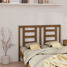 vidaXL mézbarna tömör fenyőfa ágyfejtámla 126 x 4 x 100 cm ágy és ágykellék