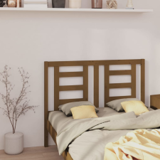 vidaXL mézbarna tömör fenyőfa ágyfejtámla 141 x 4 x 100 cm ágy és ágykellék