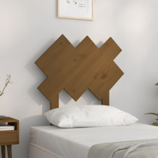 vidaXL mézbarna tömör fenyőfa ágyfejtámla 72,5x3x81 cm ágy és ágykellék