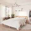 vidaXL mézbarna tömör fenyőfa ágykeret 120 x 190 cm (UK Small Double)