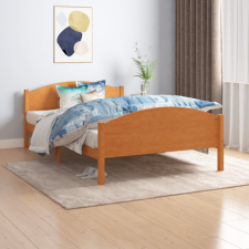 vidaXL mézbarna tömör fenyőfa ágykeret 120 x 200 cm ágy és ágykellék