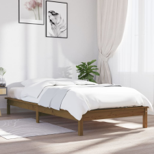 vidaXL mézbarna tömör fenyőfa ágykeret 90 x 190 cm (3FT Single) ágy és ágykellék