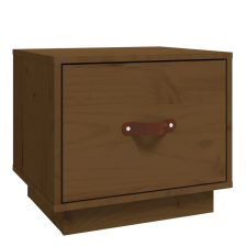 vidaXL mézbarna tömör fenyőfa éjjeliszekrény 40 x 34 x 35 cm (818291) bútor