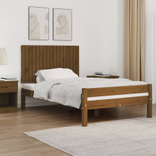 vidaXL mézbarna tömör fenyőfa fali fejtámla 108 x 3 x 60 cm ágy és ágykellék