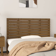 vidaXL mézbarna tömör fenyőfa fali fejtámla 126 x 3 x 63 cm ágy és ágykellék