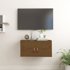 vidaXL mézbarna tömör fenyőfa faliszekrény 60 x 30 x 30 cm bútor