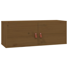 vidaXL mézbarna tömör fenyőfa faliszekrény 80 x 30 x 30 cm (818381) bútor