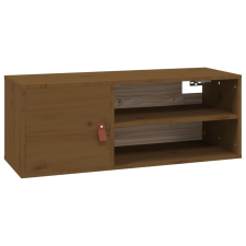 vidaXL mézbarna tömör fenyőfa faliszekrény 80 x 30 x 30 cm (818391) bútor