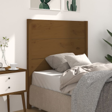 vidaXL mézbarna tömör fenyőfa fejtámla 106 x 4 x 100 cm ágy és ágykellék