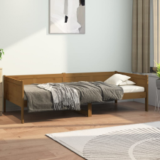 vidaXL mézbarna tömör fenyőfa kanapéágy 80 x 200 cm ágy és ágykellék