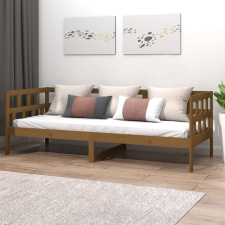 vidaXL mézbarna tömör fenyőfa kanapéágy 80 x 200 cm ágy és ágykellék