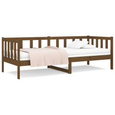 vidaXL mézbarna tömör fenyőfa kanapéágy 80 x 200 cm (814687) ágy és ágykellék