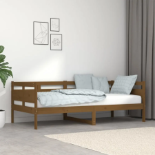 vidaXL mézbarna tömör fenyőfa kanapéágy 90 x 190 cm ágy és ágykellék