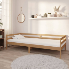 vidaXL mézbarna tömör fenyőfa kanapéágy 90 x 200 cm ágy és ágykellék