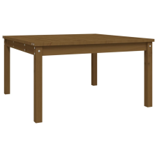 vidaXL mézbarna tömör fenyőfa kerti asztal 82,5x82,5x45 cm (824123) kerti bútor