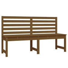vidaXL Mézbarna tömör fenyőfa kerti pad 157,5 cm kerti bútor
