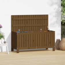 vidaXL mézbarna tömör fenyőfa kerti tárolóláda 108x42,5x54 cm kerti tárolás