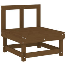 vidaXL mézbarna tömör fenyőfa középső kanapé (825376) kerti bútor