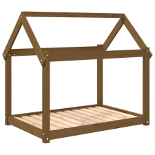 vidaXL mézbarna tömör fenyőfa kutyaágy 101x70x90 cm (822215) szállítóbox, fekhely kutyáknak