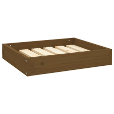 vidaXL mézbarna tömör fenyőfa kutyaágy 51,5x44x9 cm (820849) szállítóbox, fekhely kutyáknak